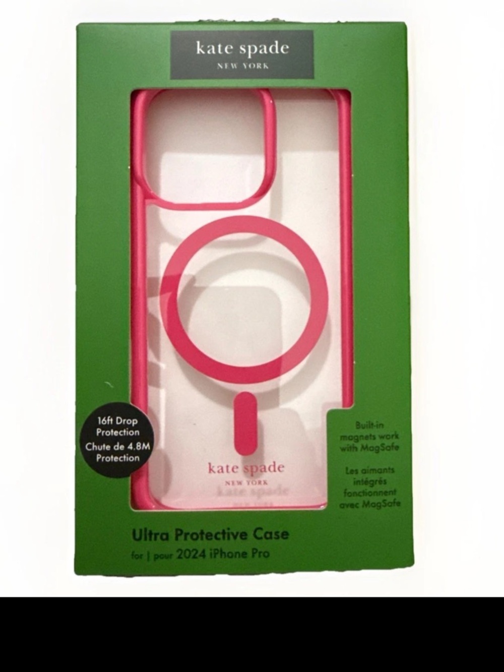 Kate Spade Ultra Protective iPhone pro Case - Pink New In Box